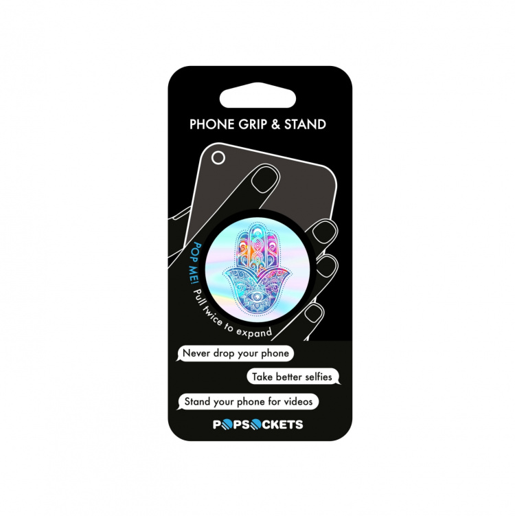 POPSOCKETS Hippie Hamsa Grip med Ställfunktion