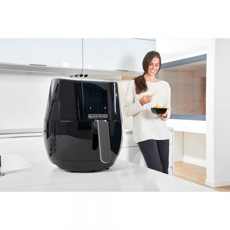 BLACK+DECKER Air Fryer Digital Control 3,5L Svart BLACK+DECKER Air Fryer Digital Control 3,5L Svart