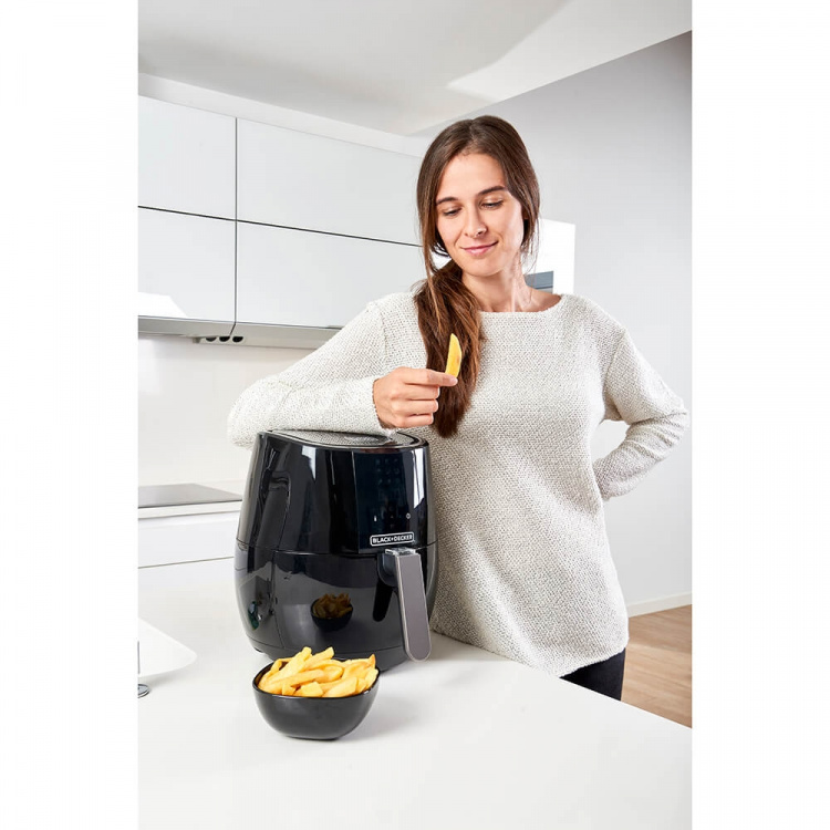 BLACK+DECKER Air Fryer Digital Control 3,5L Svart BLACK+DECKER Air Fryer Digital Control 3,5L Svart