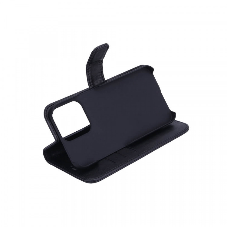 Radicover Strålningsskydd Mobilfodral PU-Läder iPhone 13 Pro Flipcover Svart Radicover Strålningsskydd Mobilfodral PU-Läder iPhone 13 Pro Flipcover Svart