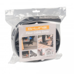 D-LINE Kabelkanal Golv PVC Svart 1.8m