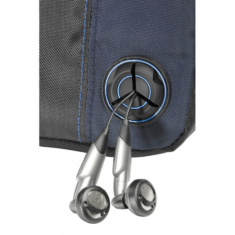 Hama Väska för CD-spelare och 3x CD-skivor Svart/Blå