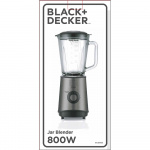 BLACK+DECKER Mixer 800W Borstat Stål BLACK+DECKER Mixer 800W Borstat Stål