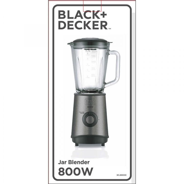BLACK+DECKER Mixer 800W Borstat Stål BLACK+DECKER Mixer 800W Borstat Stål