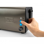 BLACK+DECKER Brödrost 2-Skivor Borstat Stål BLACK+DECKER Brödrost 2-Skivor Borstat Stål