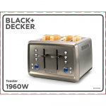 BLACK+DECKER Brödrost 4-skivor 1960W