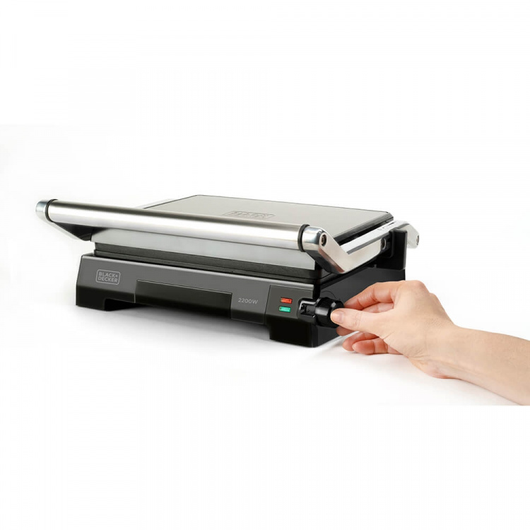 BLACK+DECKER Bordsgrill Temp Control 2200W Brushed