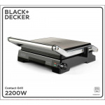 BLACK+DECKER Bordsgrill Temp Control 2200W Brushed