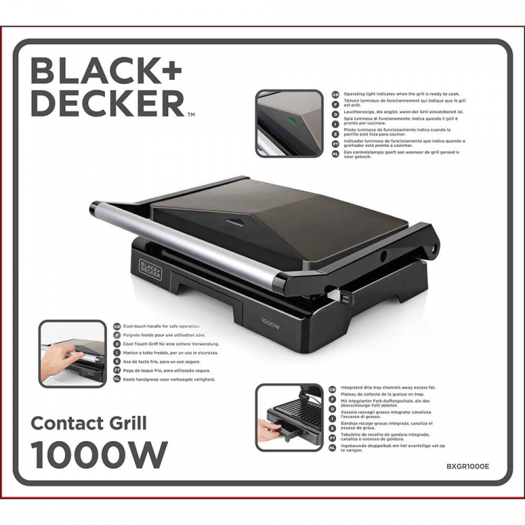 BLACK+DECKER Bordgrill Mini 1000W BLACK+DECKER Bordgrill Mini 1000W