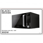 BLACK+DECKER Mikrovågsugn Digital 23L 900W Svart