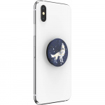 PopSockets Sirius Wolf Avtagbart Grip med Ställfunktion