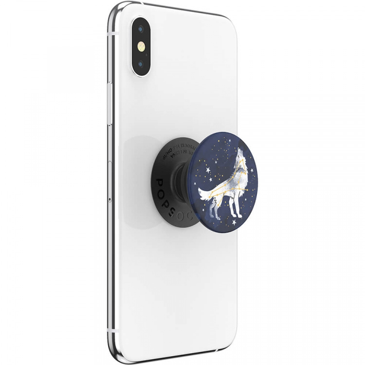 PopSockets Sirius Wolf Avtagbart Grip med Ställfunktion