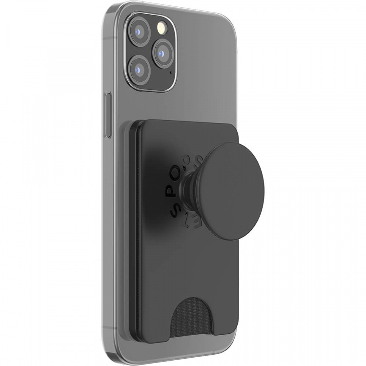 PopSockets PopWallet+ för Magsafe med Grip Svart PopSockets PopWallet+ för Magsafe med Grip Svart