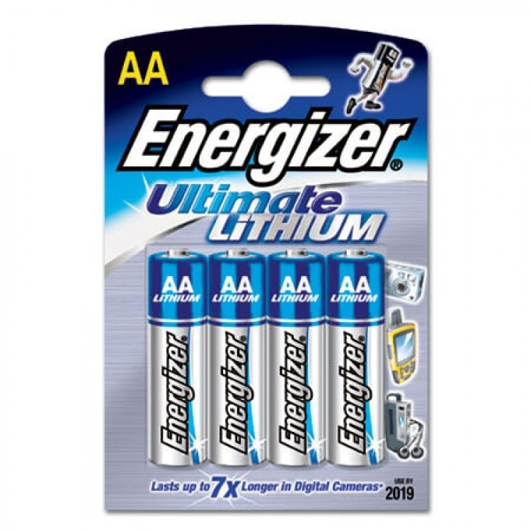 ENERGIZER Batteri AA/LR6 Ultimate Lithium 4-pack ENERGIZER Batteri AA/LR6 Ultimate Lithium 4-pack