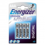 ENERGIZER Batteri AAA/LR03 Ultimate Lithium 4-pack ENERGIZER Batteri AAA/LR03 Ultimate Lithium 4-pack