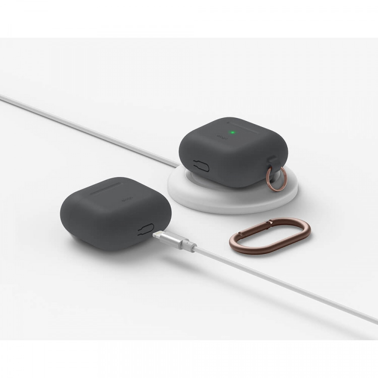 Elago AirPods 3 Silikonfodral Mörkgrå Elago AirPods 3 Silikonfodral Mörkgrå
