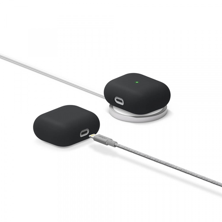 Elago AirPods 3 Liquid Hybrid-fodral Svart Elago AirPods 3 Liquid Hybrid-fodral Svart