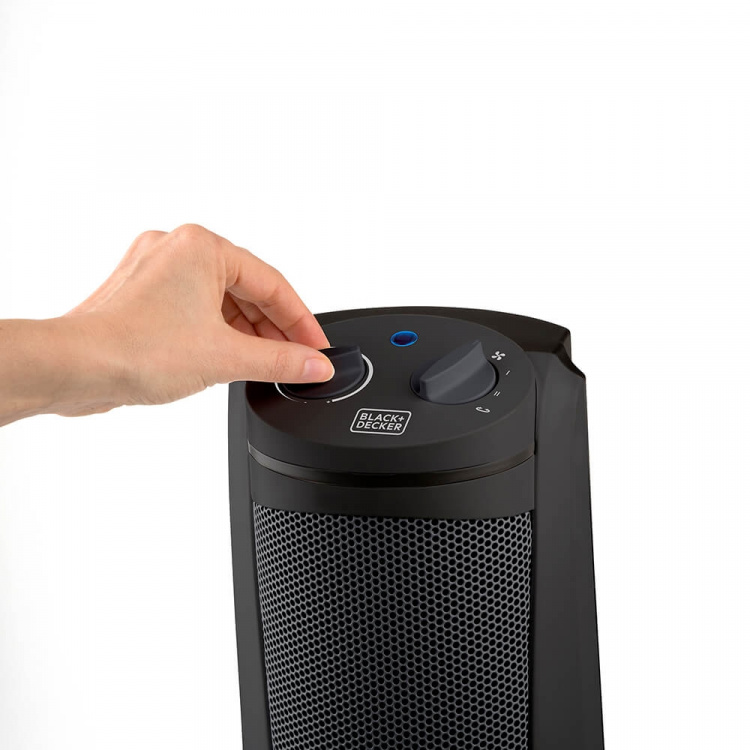 BLACK+DECKER Keramisk Tornvärmare 2000W Svart BLACK+DECKER Keramisk Tornvärmare 2000W Svart