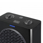 BLACK+DECKER Keramisk Värmefläkt 1500W Svart