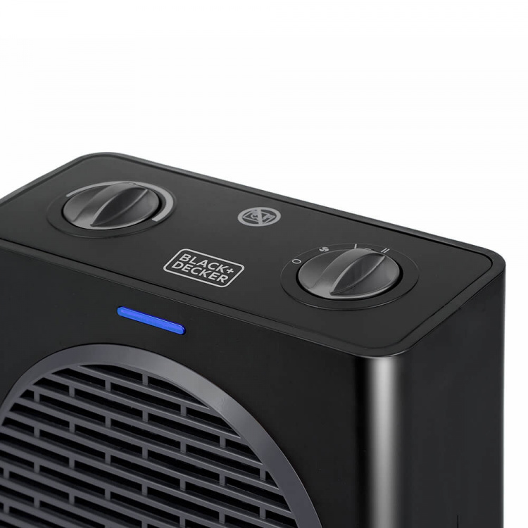 BLACK+DECKER Keramisk Värmefläkt 1500W Svart