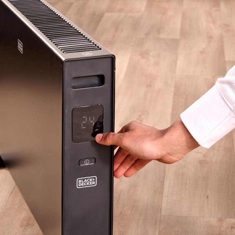 BLACK+DECKER Konvektorelement 2000W Digital Svart BLACK+DECKER Konvektorelement 2000W Digital Svart