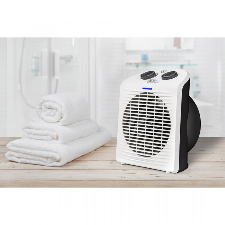 BLACK+DECKER Värmefläkt 2000W IP21 Vit BLACK+DECKER Värmefläkt 2000W IP21 Vit