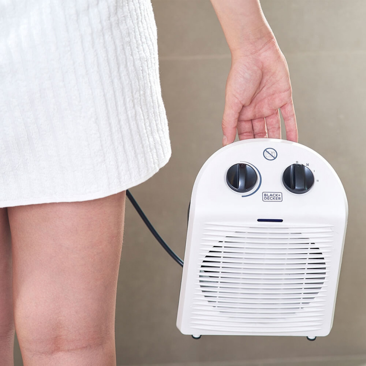 BLACK+DECKER Värmefläkt 2000W IP21 Vit BLACK+DECKER Värmefläkt 2000W IP21 Vit