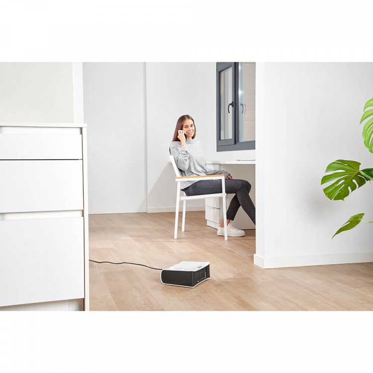 BLACK+DECKER Värmefläkt 2000W Vit Platt BLACK+DECKER Värmefläkt 2000W Vit Platt