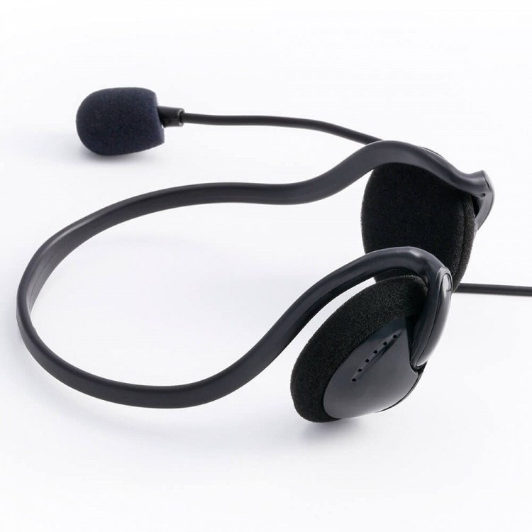 Hama PC Office Headset NHS-P100 Stereo Nackband Svart Hama PC Office Headset NHS-P100 Stereo Nackband Svart