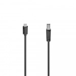 Hama Kabel USB-C till USB-B 480 Mbps 1,5m Svart