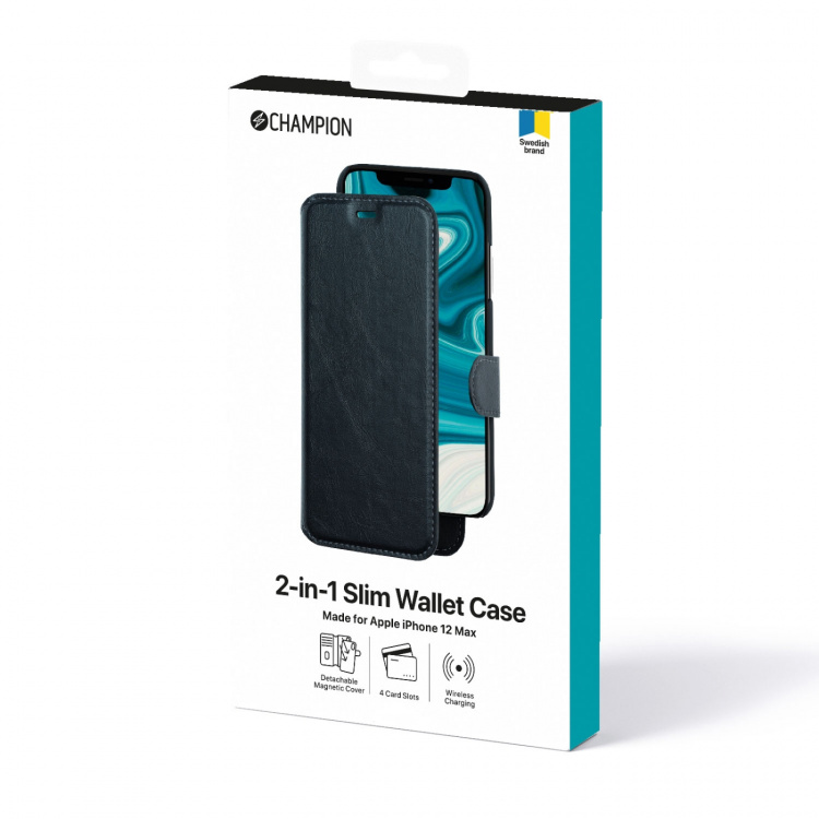 Champion 2-in-1 Slim Wallet Case iPhone 12/12 Pro