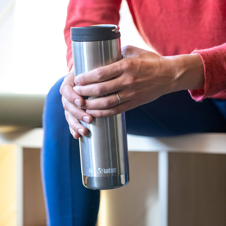 Klean Kanteen TKWide 592ml (Wide Cafè Cap)Brushed Stainless