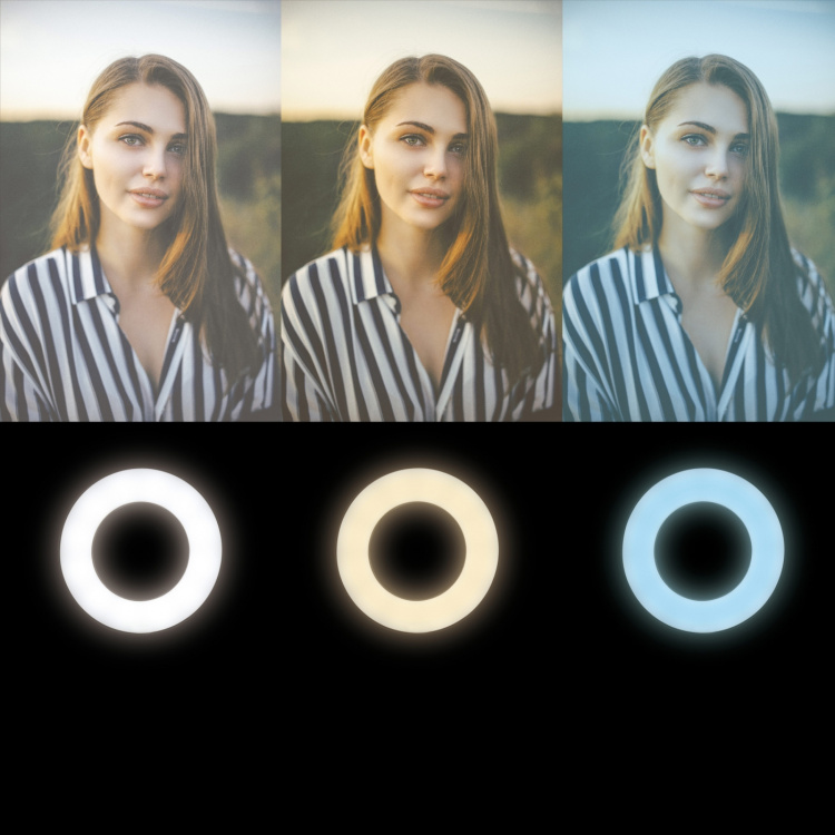 LogiLink Ring light för smartphone Ø8,5 cm med klämma LogiLink Ring light för smartphone Ø8,5 cm med klämma