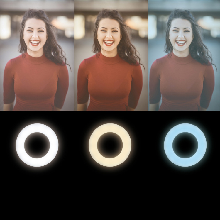 LogiLink Ring light för smartphone Ø20 cm utan stativ LogiLink Ring light för smartphone Ø20 cm utan stativ