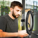 LogiLink Ring light för smartphone Ø25cm m bordsstativ LogiLink Ring light för smartphone Ø25cm m bordsstativ