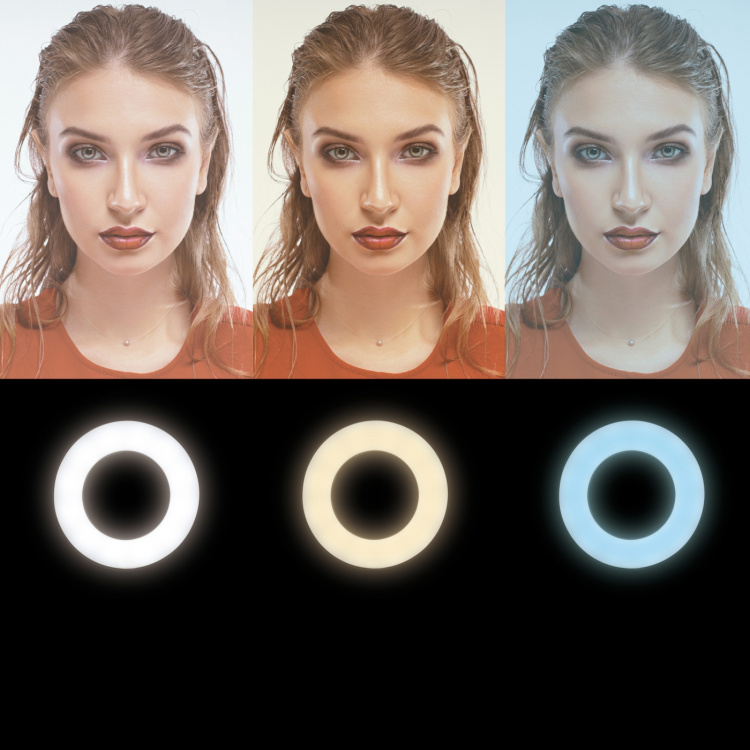 LogiLink Ring light för smartphone Ø25cm m bordsstativ LogiLink Ring light för smartphone Ø25cm m bordsstativ