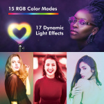 LogiLink Ring light Hjärtform RGB med bordsstativ