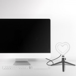 LogiLink Ring light Hjärtform RGB med bordsstativ