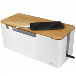 LogiLink Cable box - Kabelgömma m bambulock 32x14x13cm LogiLink Cable box - Kabelgömma m bambulock 32x14x13cm