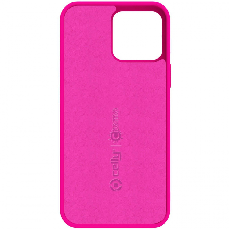Celly Cromo Soft rubber case iPhone 13 Fluo Pink