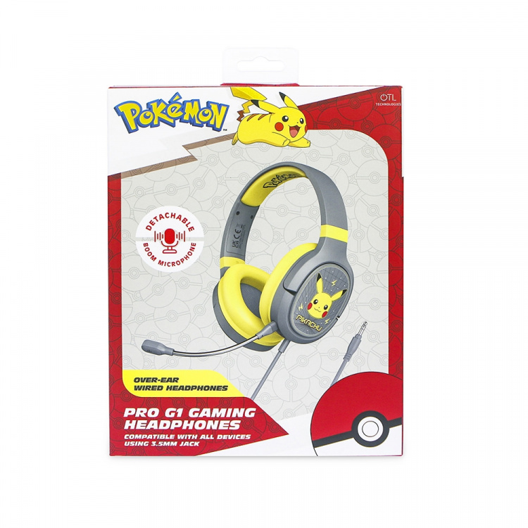 Pokémon Pikachu Gaming-Headset, Over Ear, Bom-mikrofon Pokémon Pikachu Gaming-Headset, Over Ear, Bom-mikrofon
