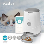 Nedis SmartLife Dispenser för husdjursfoder | Automatisk hund- och kattmatare | Wi-Fi | 3.7 l | Android™ / IOS
