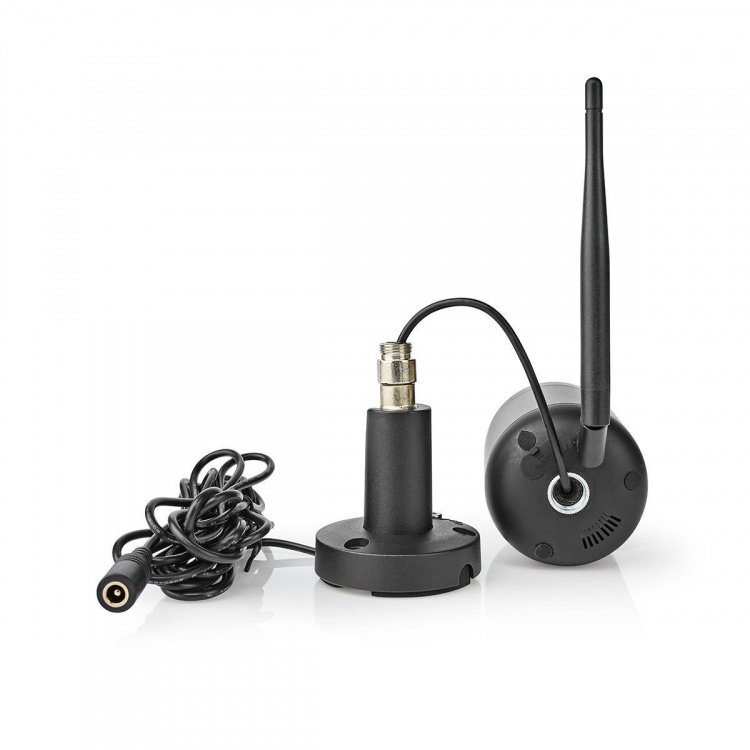Nedis SmartLife Utomhus Kamera | Full HD 1080p | IP65 | microSD (ingår inte) / Molnlagring (tillval) | 12 V DC | Med rörelsesensor | Nattsikt | Svart