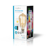 Nedis SmartLife LED vintage lampa | E27 | 806 lm | 7 W | Varm Vit | 1800 - 3000 K | Glas | Android™ / IOS | ST64 | 1 st