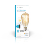 Nedis SmartLife LED vintage lampa | E27 | 806 lm | 7 W | Varm Vit | 1800 - 3000 K | Glas | Android™ / IOS | ST64 | 1 st