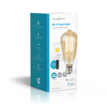 Nedis SmartLife LED vintage lampa | E27 | 806 lm | 7 W | Varm Vit | 1800 - 3000 K | Glas | Android™ / IOS | ST64 | 1 st