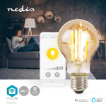 Nedis SmartLife LED vintage lampa | E27 | 806 lm | 7 W | Varm Vit | 1800 - 3000 K | Glas | Android™ / IOS | Glödlampa | 1 st