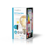 Nedis SmartLife LED vintage lampa | E27 | 806 lm | 7 W | Varm Vit | 1800 - 3000 K | Glas | Android™ / IOS | Glödlampa | 1 st