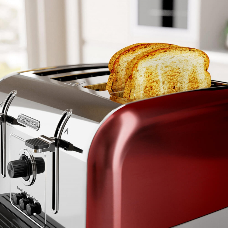 Morphy Richards Brödrost Venture 4Slice Röd