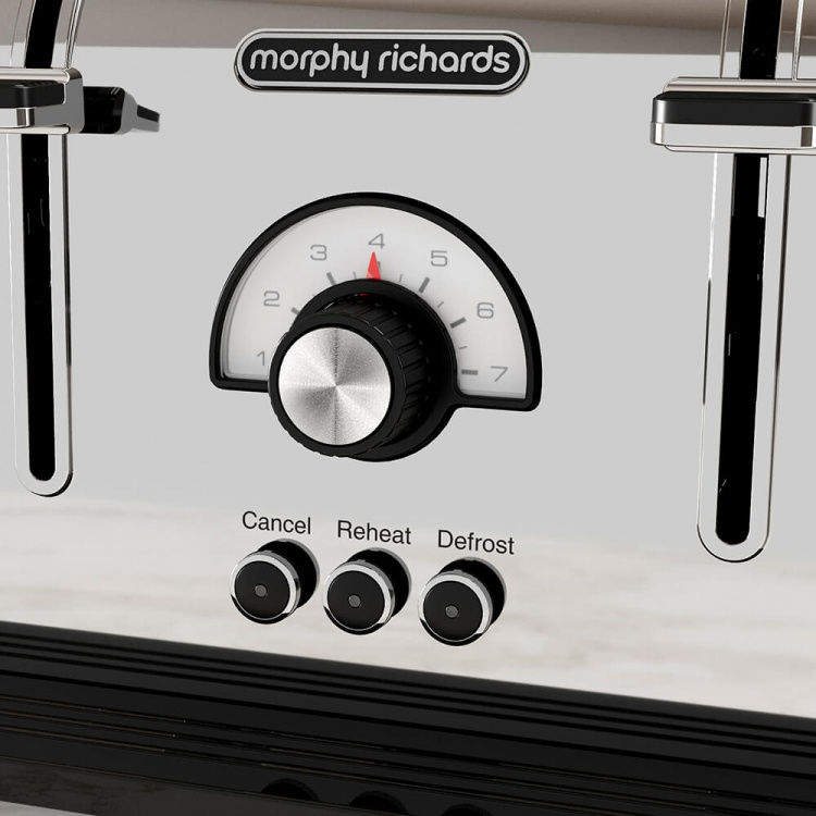Morphy Richards Brödrost Venture Retro 4Slice Polerad